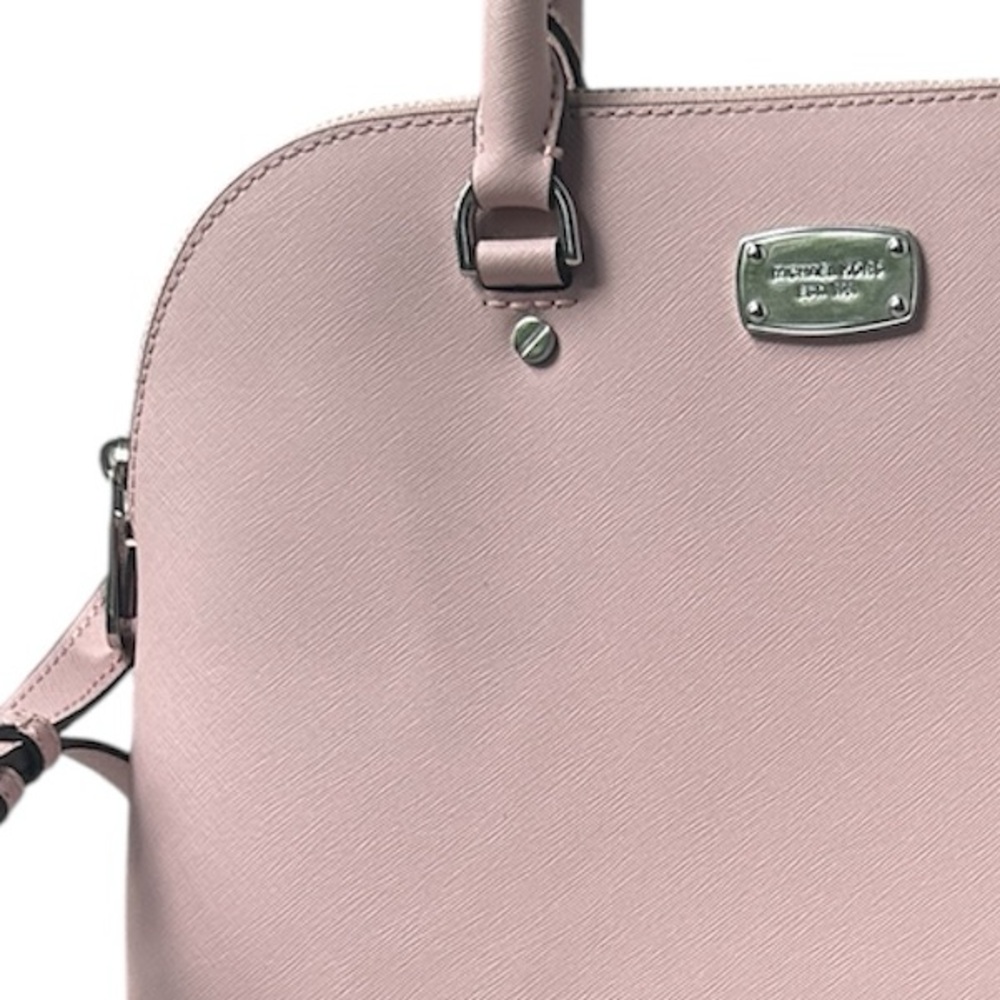 Michael Kors Blush Pink Saffiano Leather Dome Satchel Crossbody Bag - Picture 9 of 17